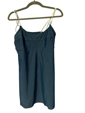 Sunstreak Babydoll Beach Dress Size 14 Stretchy Lycra Fitted Casual Sundress y2k
